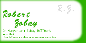 robert zobay business card